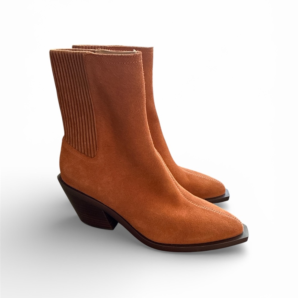 NEW COACH Brown Suede Ankle Boots 8.5